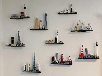 Upgraded Wall Mount for the Lego Architecture Skylines 21051 21034 21028 21057 - Image 1 of 4