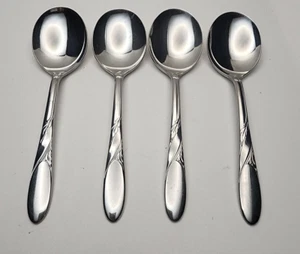Empire Crafts Brooklea Round Soup Spoons Set of 4 - Picture 1 of 2