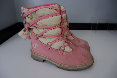 Timberland 650 Stivali da donna neve pelle nabuk rosa Uk3 Eu35 5