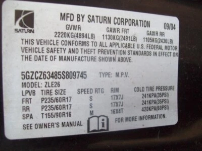 Used Rear Left Door Glass Rear fits: 2005 Saturn Vue Rear Left Grade A - Image 1 of 4