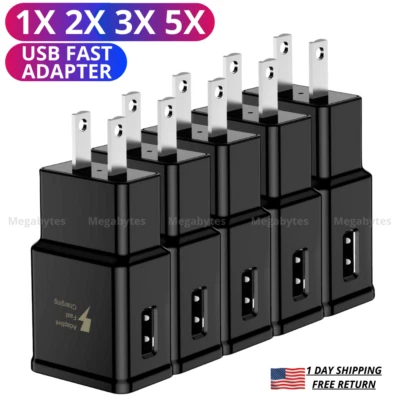 USB 快速充电器 壁式 电源适配器 块 适用于三星 Android 谷歌 S9 充电 — 第 1/4 张图片