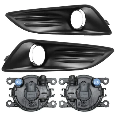 Fog Lights Front Bumper Lamps with Bulbs For 2014-2018 Ford Fiesta+Wiring — 第 1/4 张图片