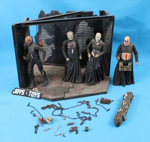 NECA Clive Barker's Hellraiser Cenobite Lair Set with Four Figures 99% Complete Cover