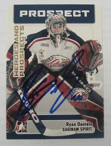 2006 ITG HEROES AND PROSPECTS RYAN DANIELS IN PERSON AUTO RARE ONE OF A KIND 