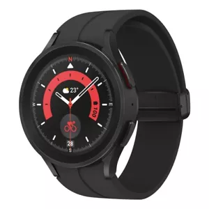 Samsung Galaxy Watch5 Pro Bluetooth 45mm Black Titanium Very Good - Picture 1 of 4