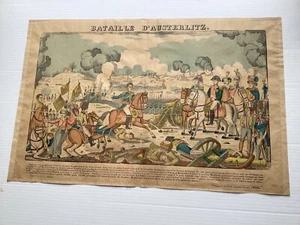 Two Jean-Charles Pellerin Woodcut Napoleon "Bataille D'Austerlitz" - Picture 1 of 22