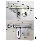Practical Stainless Steel Door Latch Hasp Trumpet Anti-theft Lock Slide Bolt