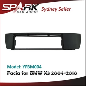 SP Single 1 One DIN Facia Kit Panel Fascia Dash Plate For BMW X3 2004-2010 E83 - Picture 1 of 1