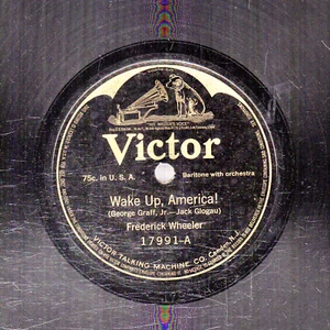 356p. Frederick Wheeler - Wake Up America & Are You Half the Man - Victor 17991 - Imagen 1 de 1
