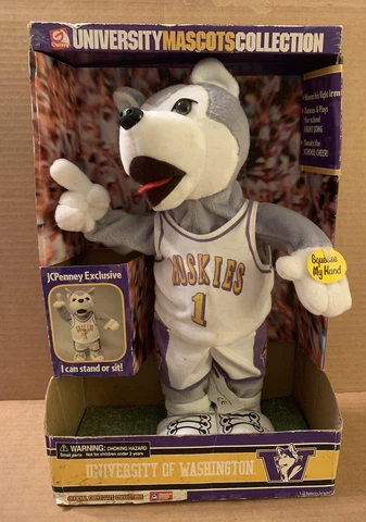 Gemmy Washington Huskies University Mascots Collection Animated Dancing Singing Cover