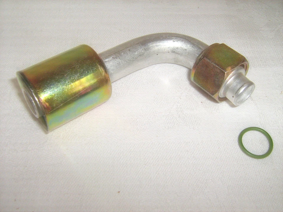 AJUSTE DE AIRE ACONDICIONADO, CRIMPADO BEADLOCK, ANILLO TÓRICO HEMBRA, TUERCA #10 DE 90 GRADOS, MANGUERA #12 35B1327 Foto 1 de 1