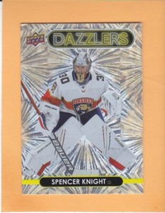 SPENCER KNIGHT 2021-22 UPPER DECK SERIES 1 DAZZLERS ORANGE #DZ-21 PANTHERS