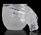 2.9" Quartz Rock Crystal Carved Crystal Dragon Head Cup, Crystal Healing