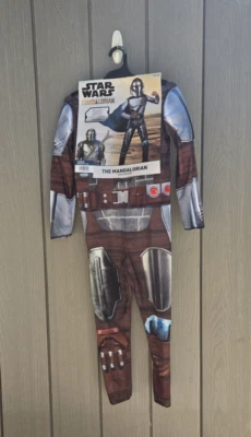 STAR WARS Mandalorian Halloween Costume Child Size Med. 8-10 Disney NWT - Image 1 of 4
