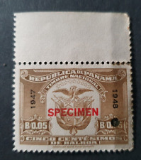 1947-48 PANAMA SPECIMEN REVENUE FISCAL STAMP  B/0.05 VF MH
