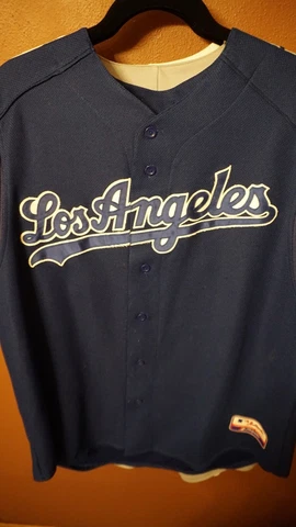 LA Dodgers Blue Majestic Authentic Batting Practice style Jersey (Size XL) Cover