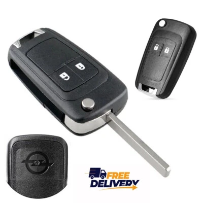 2 Button Remote Key Fob Shell Case For Vauxhall Astra Corsa Zafira Insignia Adam - Image 1 of 3