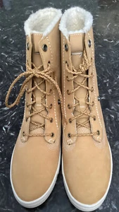 Womens Rockport True Walk Zero Capsule Fur Waterproof Boots In Size 10M-9”High - Picture 1 of 5