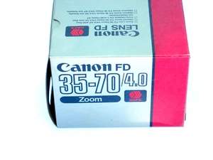 CANON FD 35-70mm f/4 Zoom   Box Only - Picture 1 of 3