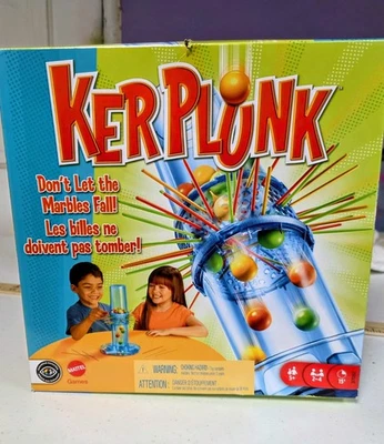 Mattel Kerplunk Slightly Damaged Box Complete Game Family Fun - Image 1 of 4