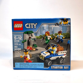 Lego City 60136 POLICE STARTER SET 80 pcs. Sealed Set 4 Mini Figures
