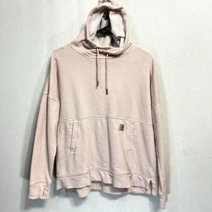 Carhartt Hoodie Damen L 12/14 Faded Pink Workwear Western Farm Ranch Equipment - Bild 1 von 7
