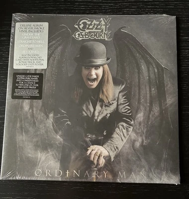 Ozzy Osbourne: Ordinary Man Limited Edition Album Silver Smoke Vinyl LP Poster - Image 1 of 3