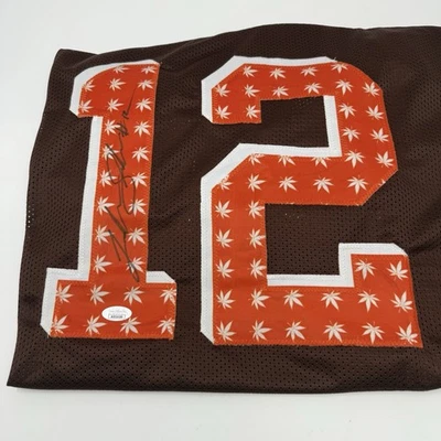 Jersey Josh Gordon Custom Browns Autografiado #12 Weed Autenticado por JSA XL Foto 1 de 4