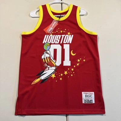 Camiseta deportiva de baloncesto Travis Scott Cactus Jack Astroworld con arnés mediano para hombre nueva con etiquetas Foto 1 de 4