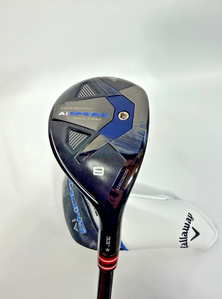 Callaway Ai Smoke 8 Hybrid 33° Ventus Red TR 6-R 37.75” Regular Flex Head Cover - Image 1 of 4