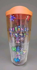Autism Awareness Puzzle Tervis Tumbler Insulated Hot/Cold Cup 16 Oz  Pre-owned  - Picture 1 of 9
