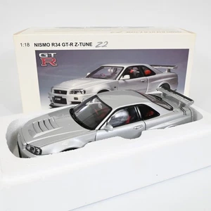 AUTOart 1/18 Nissan Nismo R34 GT-R Z-Tune Z2 Silver Diecast Model Car - Picture 1 of 18