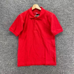 New JumpStart Polo Shirt Boys XL Red Button Up Collared Short Sleeve Cotton - Picture 1 of 11