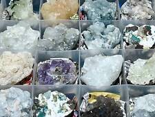 Zeolite Crystal Collection (24 Pc Flat) Rough Raw Natural Gemstones Crystals