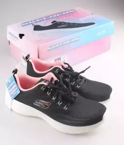 Skechers Women's 8.5 9 10 8 6 7.5 Air-Cooled Memory Foam Shoes BLACK Pink NEW - Picture 1 of 6