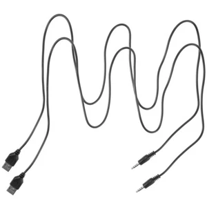 2 Pcs Headphone Port Charging Cable USB to 3.5mm Adapter Charger - Picture 1 of 12