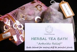 Té de baño de hierbas para la artritis - hierbas orgánicas boticario natural sal remojar lavanda - Imagen 1 de 3