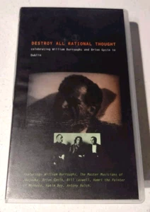 Destroy All Rational Thought VHS William Burroughs Brion Gysin Antony Balch Acid - Picture 1 of 6