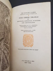 Harvard Classics - 1909 Green Cloth Cover - Greek Drama vol 8 - Picture 1 of 10