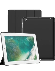 Funda JETech para iPad 2/3/4, Carcasa trasera rígida protectora negra - Imagen 1 de 4