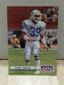 1992 Pro Set FACT Mobil Mike Prior Indianapolis Colts #195 - Picture 1 of 5