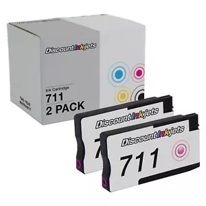 2PK CZ131A for HP 711 Magenta Ink Toner Cartridge DesignJet T120 DesignJet T520 - Picture 1 of 7
