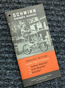 SCHWINN 1970 KRATE & 5 Speed Bicycle Stingray Owners Manual original - Picture 1 of 11