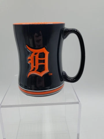 Boelter Detroit Tigers Blue Coffee Tea Mug Raised Sculpted Licensed MLB Cover