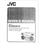 JVC RC-M90JW/W Instrukcja serwisowa Boombox Tape teck 8-pasmowe radio 1981