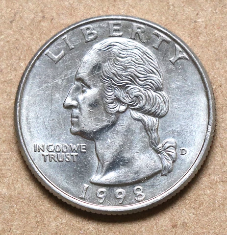 1998 D Washington Quarter Cover
