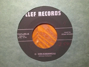CLEF 45 RECORD/ STAN WILSON/O KEN-KARANGAE/THEY CALL THEWIND ARIA/ EX JAZZ 1955 - Picture 1 of 2