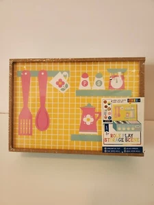 Horizon Group Role Play Storage Scene Wooden Kitchen Storage Box New - Picture 1 of 5
