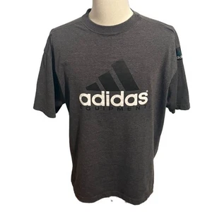 Vintage Adidas Equipment T-Shirt Gray Logo Tee Size L - Picture 1 of 4