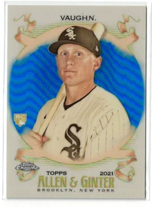 2021 Topps Allen & Ginter Blue Refractor RC Andrew Vaughn #218! Rookie! /199 - Bild 1 von 2